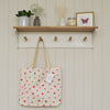 Hearts & Roses Print Tote Bag